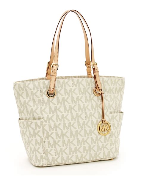 michael kors jet set ew signature tote vanilla|jet set travel mk.